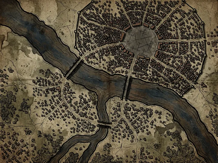 Watercolor City Maps