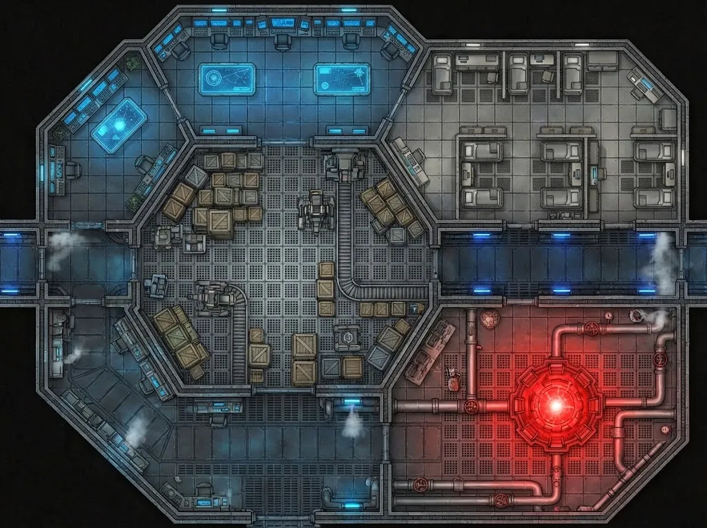 Fantasy Handdrawn Style Map