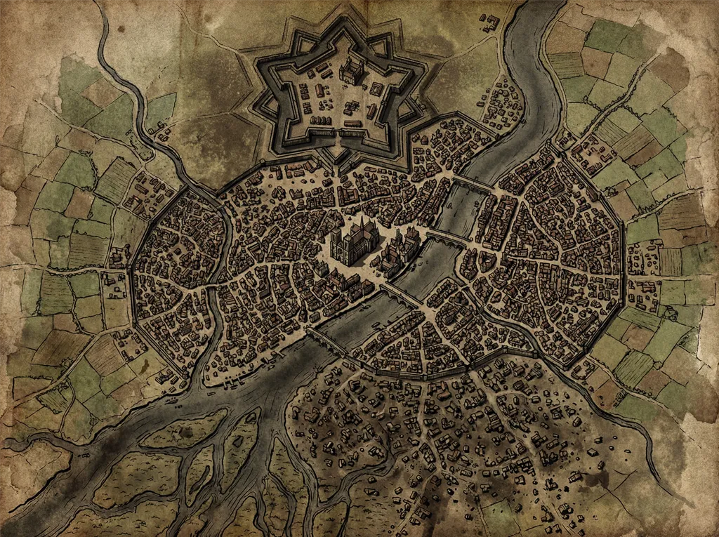 Fantasy Scifi Worlds Map